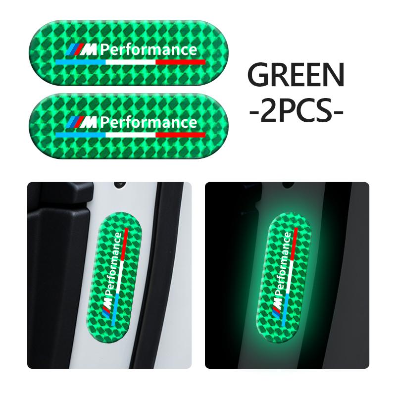 AAAQP1 Car Sticker Reflective Safety Tape Anti Collision Warning Strips For BMW Performance M M3 M5 iX5 iX6 E60 E61 E62 E70 E71