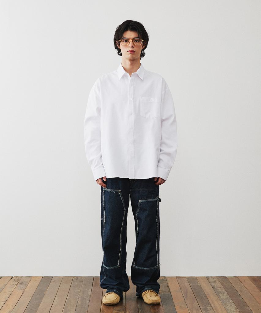 FILLUMINATE Optimal Basic Shirt - White [Select Linen & Oxford]