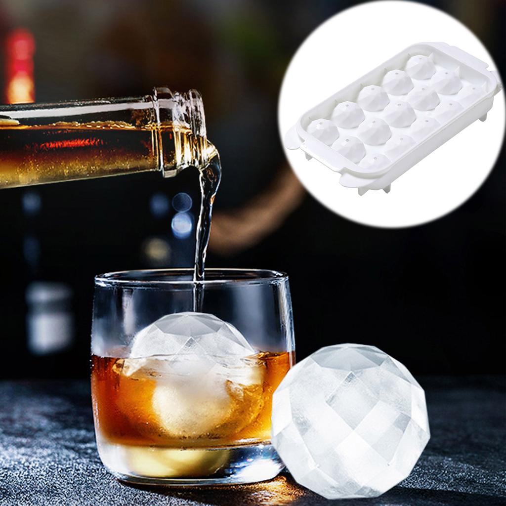 Small Round Ice Tray For Freezer, Ice Ball Maker Reusable Ice For Whisky, Cocktail, Coffee