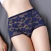 Сексуальные кружевные трусики с цветочным узором, хлопковая ластовица, большой размер 4XL, с высокой талией, трусики с эффектом лифтинга ягодиц, сетчатые, дышащие, шортики-боксеры