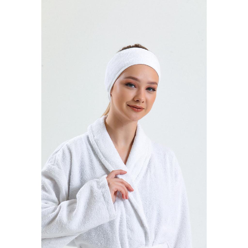 Резинка для волос для макияжа 100% хлопок Белый (1 шт.) Полотенце для ухода за кожей Бандана Женская бандана Бандана для волос