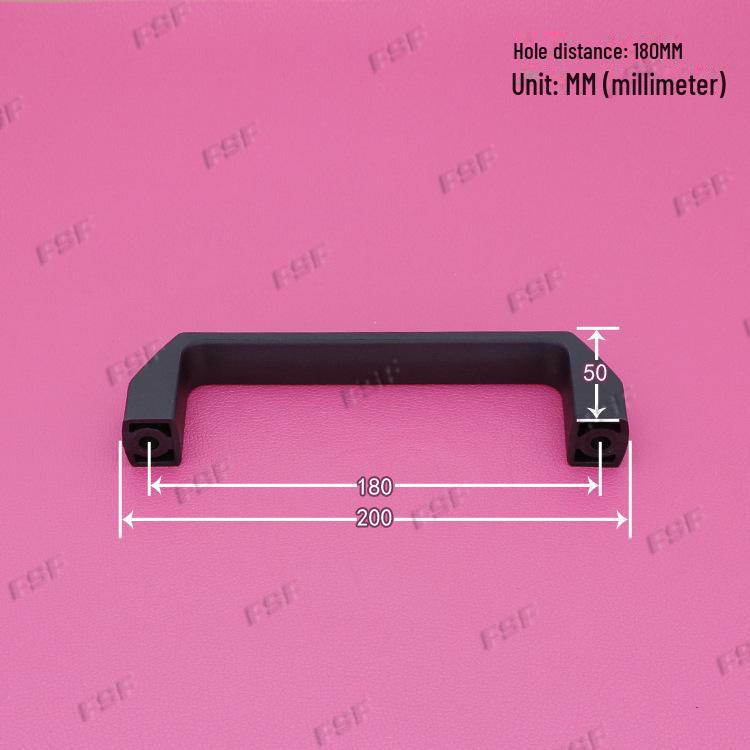 LS522 Квадратная ручка для шкафа из алюминиевого сплава - Расстояния между отверстиями: 90, 120, 180 мм