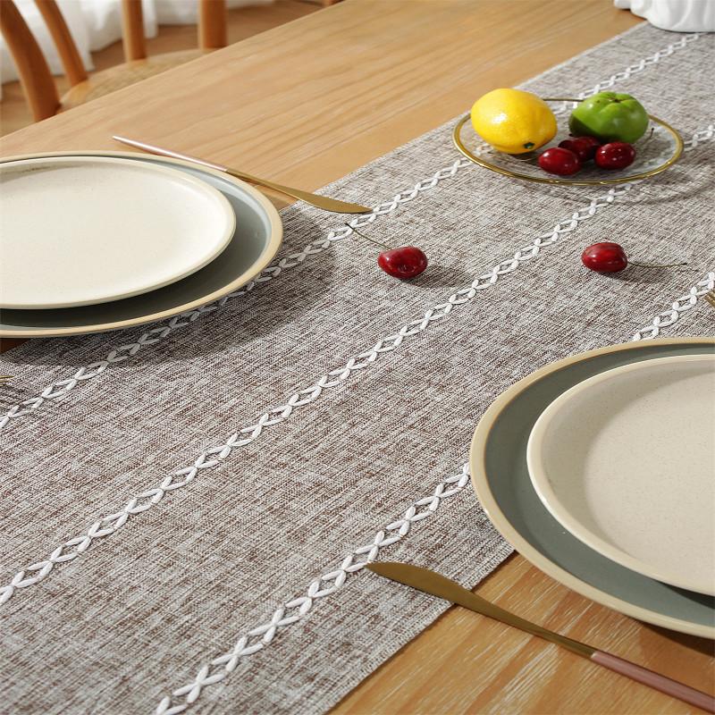 Скатерти ручной работы в деревенском стиле, чехол для стола с кисточками для свадьбы, свадьбы, ребенка