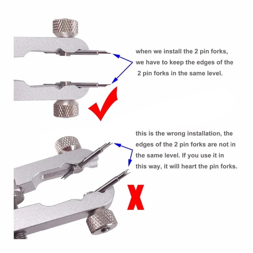 Плоскогубцы для снятия ремешка для часов Пружинный стержень Инструмент для снятия ремешка для часов из алюминиевого сплава V-образный регулировочный инструмент для ремонта