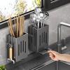 Wall-Mounted Draining Chopstick Holder