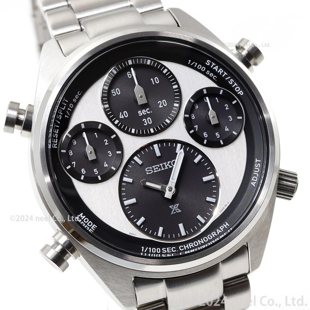 Часы Prospex Speedtimer Solar Chronograph с секундной стрелкой, белые, модель SBER001 [Seiko Watch], 1/100, мужские.
