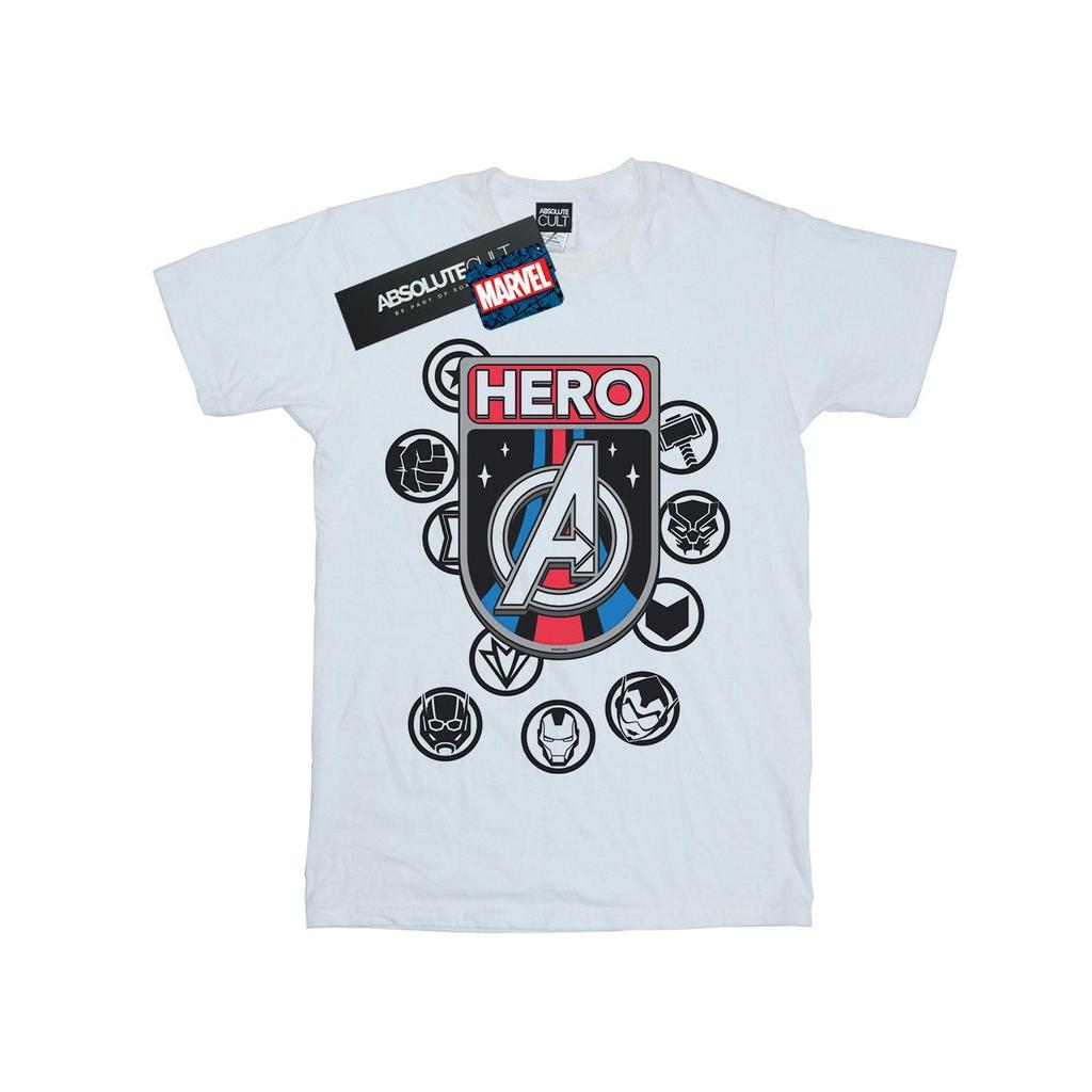 Marvel Mens Hero Badge T-Shirt