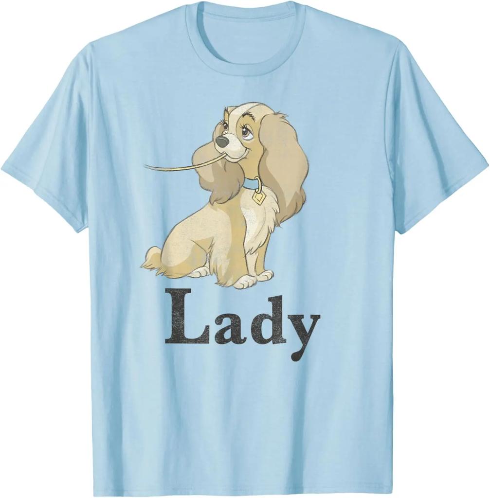 Hot Fashion Lady and The Tramp Spaghetti Lady Couples T-Shirt S-4XL Four Seasons Gift Unisex