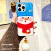 Big Face Snowman Large Hole Shell Suitable for Apple 16promax Mobile Phone Case IPhone 15 Protective Case