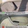 Artudatech Interior Left & Right Door Pull Handle Manual Window For Ford Fiesta 2011-