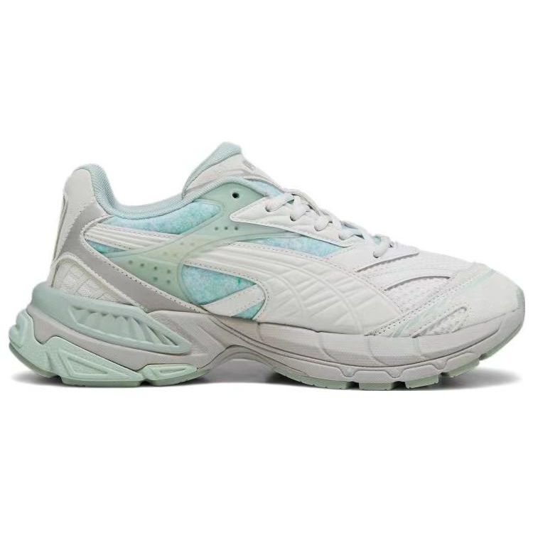 Puma Кроссовки унисекс Velophasis Rerooted серый умиротворяющий-серый зеленый-туман 393164-01