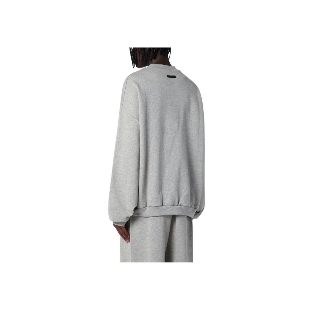 Fear of God Мужские топы Essentials из флиса с круглым вырезом, темно-меланжевые, серые 192BT246261F