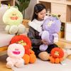 35/55/70cm Creative Fruits Vegetables Plush Toy  Apple Eggplant Radish Persimmon Soft Stuffed Plushie Doll Baby Gift