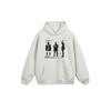 Men's Retro Printed Hooded Sweatshirt, New Autumn Style, High-End American Style, Loose Long-Sleeved Pullover Top, Trendy