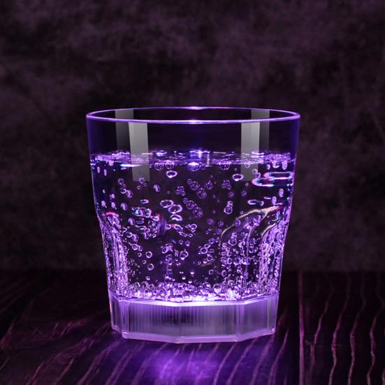 1/6 шт. Светящиеся рюмки со светодиодной подсветкой, бокалы для виски для вечеринки, светящиеся в темноте, многоразовая посуда для напитков