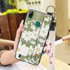 Oil Painting Waterproof Phone Case For Blackview A60 Pro Flower Durable Shockproof Phone Holder Wristband Fashion Design