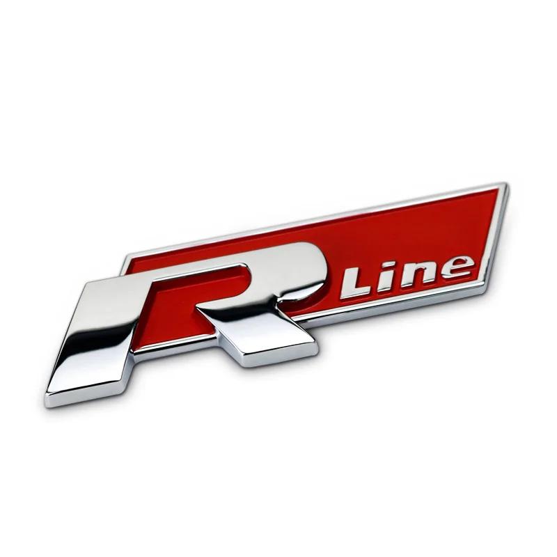 BPU1 2025 Hot Car Front Grill Trunk Auto Emblem Sticker Accessories For Volkswagen GTI R-Line R Polo Golf Passat Scirocco Jetta Tigualt2