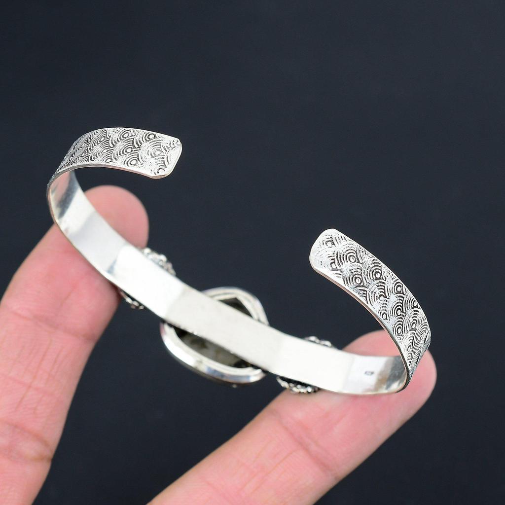 Sisters Day Sale Septarian Stone Birthday Bangle Bracelet 925 Sterling Silver