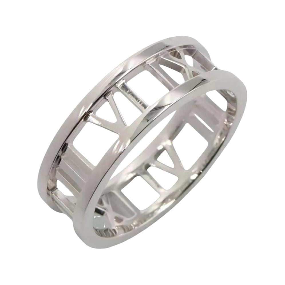 Tiffany & CO. 2010's 18k white gold open number ring 1042318