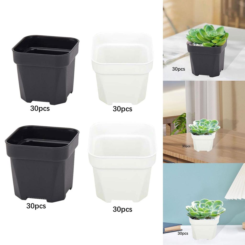 30 Pieces Plant Nursery Pots Planters Flowerpots Portable Bonsai Container Seedling Pot for Indoor Outdoor Home