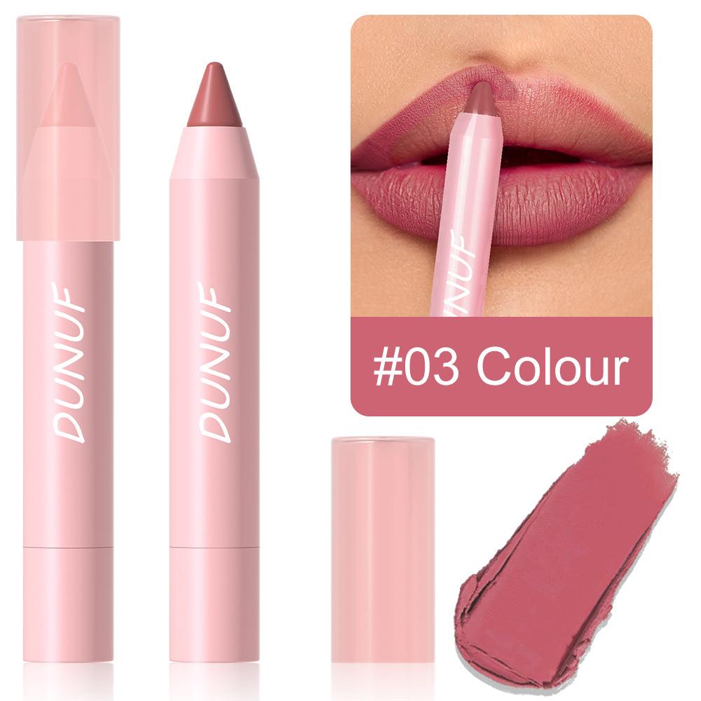 Lipstick Pencil Waterproof Sexy Red Nude Purple Matte Tint Lipstick Lasting Lip Liner Pen Longlasting Makeup Cosmetic