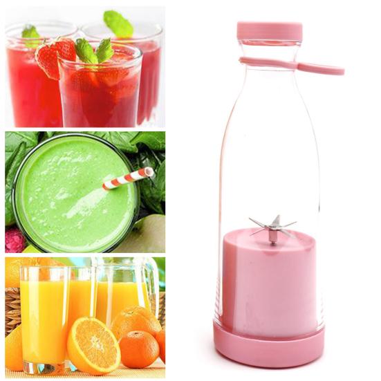 Портативный блендер для коктейлей и смузи, перезаряжаемая соковыжималка объемом 420 мл, бытовая электрическая соковыжималка, беспроводной блендер для смузи