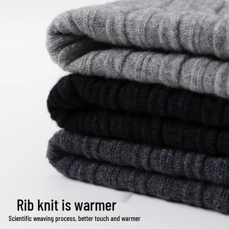 Мужской зимний шарф-манишка Hengyuanxiang из 100% шерсти