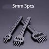 4/5/6 мм DIY шнуровка шить кожа ремесленные инструменты дыроколы прочный новый портативный черный 2/4/6 зубец