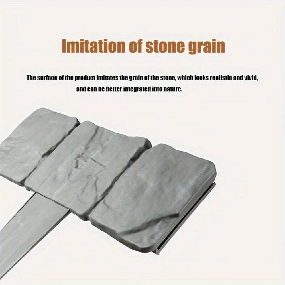 1-10 шт. имитация камня, газонный забор, садовая окантовка, блокировка, пластиковая клумба, бордюр, двор, пейзаж, украшение дома