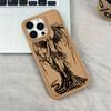 Черный Чехол Ангел Для IPhone 17 17Air 16 15 Чехол Для IPhone 11 13 12 14 Pro Max 16 15 14 Plus Чехол-Бампер Funda Bumber