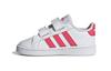 Adidas Neo GRAND COURT Low top Skateboard Shoes White Pink Infant And Toddler EF0115