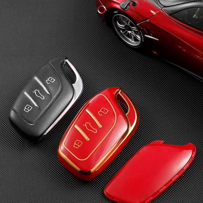 Мягкий чехол-брелок из ТПУ для автомобильного ключа Saic MG ZS EV MG6 EZS HS EHS 2019-2022 Roewe RX5 I6 I5 RX3 RX8 ERX5 MG5 Автоаксессуары