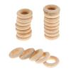 20 шт., изготовление ювелирных изделий своими руками, деревянное кольцо для прорезывания зубов для украшения поделок, 25 мм
