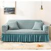 High Elastic Bubble Grid Sofa Cover Full Coverage Seersucker Skirt Pet Anti Dirt Washable High Elastic Durable Betræk Til Sofa
