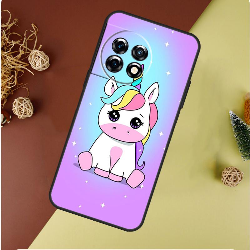 Милый радужный единорог для OnePlus 13 12 11 12R 13R 9 10 Pro 8T 9RT 10T 10R Nord 4 CE 2 3 Lite N20 N30 Чехол для телефона