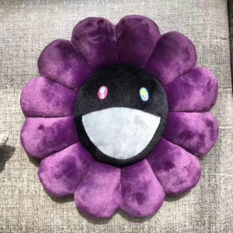 Яркая и красочная 40-сантиметровая плюшевая подушка в виде радужного цветка Такаси Мураками для детей