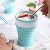 Silicone Collapsible Travel Cup Set 550/350/200/100/950ML Folding Camping Cup Bowl Expandable Drinking Cup with Lids Odorless Kitchen Tools for