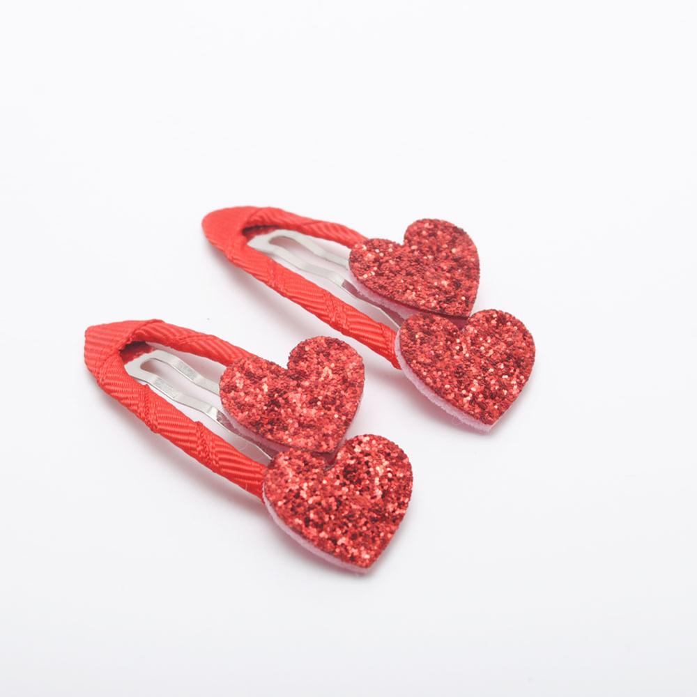 Girls Hairpins Star Heart 5CM Hair Clips Children Hair Accessories Princess Cute Glittering BB Girls Hairclips