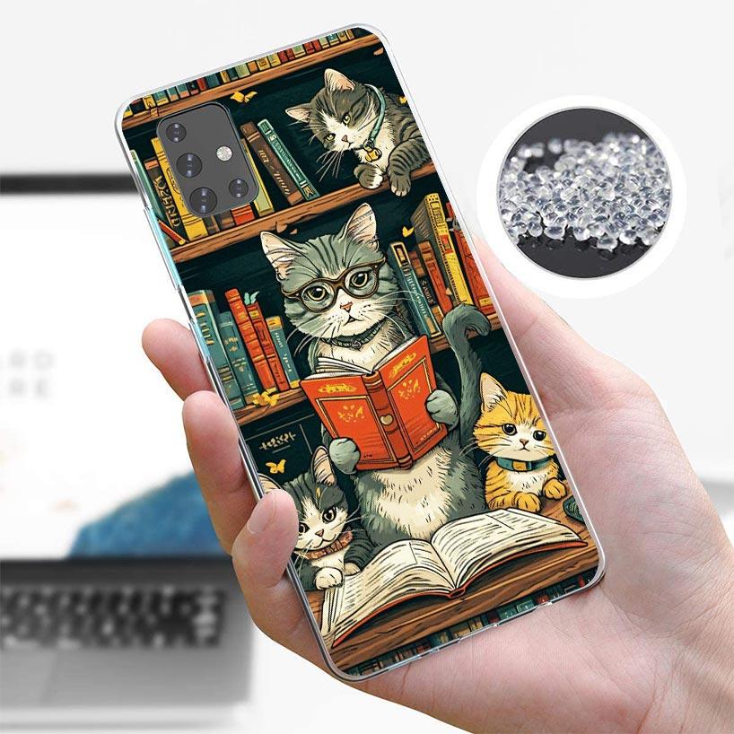 Иллюстрация «Читай книги» Чехол для телефона «Чтение» Для Samsung Galaxy A12 A52S A42 A32 A22 A51 A50 Note 20 Ultra 10 S10 Plus A71 A70 A31