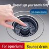 2-Pack Kitchen Sink Water Stoppers - Anti-Odor Pop-Up Cores