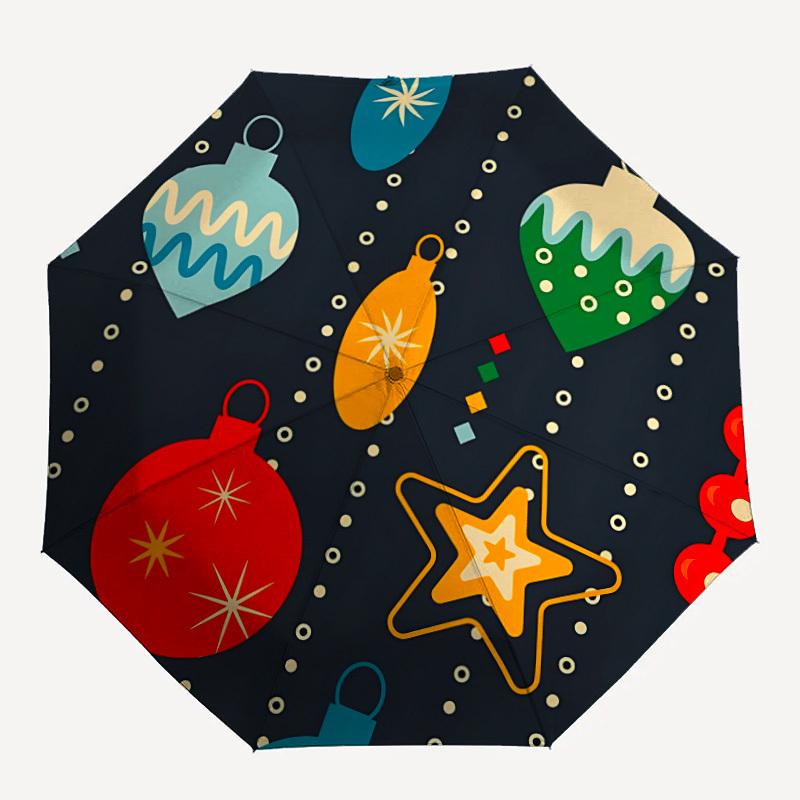1pc Colorful lights Automatic Opening/Closing Folding Umbrella with 8 Ribs,Portable Sunshade Umbrella Birthday and Holiday gifts yy251231088