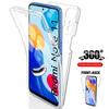 Двойной мягкий силиконовый прозрачный чехол на 360 градусов для Xiaomi Redmi Note 11 10 9 Pro 11S 10S 9S 9T 10C Poco X4 X3 NFC M4 M3 Pro 4G 5G, противоударный чехол с полной защитой