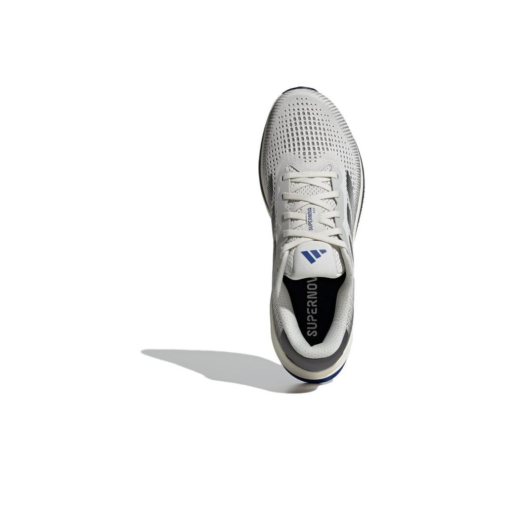Adidas Supernova Rise Round Toe Comfortable Durable Non-Slip Low-Top Running Shoes Unisex Running Shoes Gray White ID3587