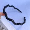 Sweet Korean Women Hairband Girls Headdress Flower Crystal Hair Hoop Hair Accessories Wave Headband