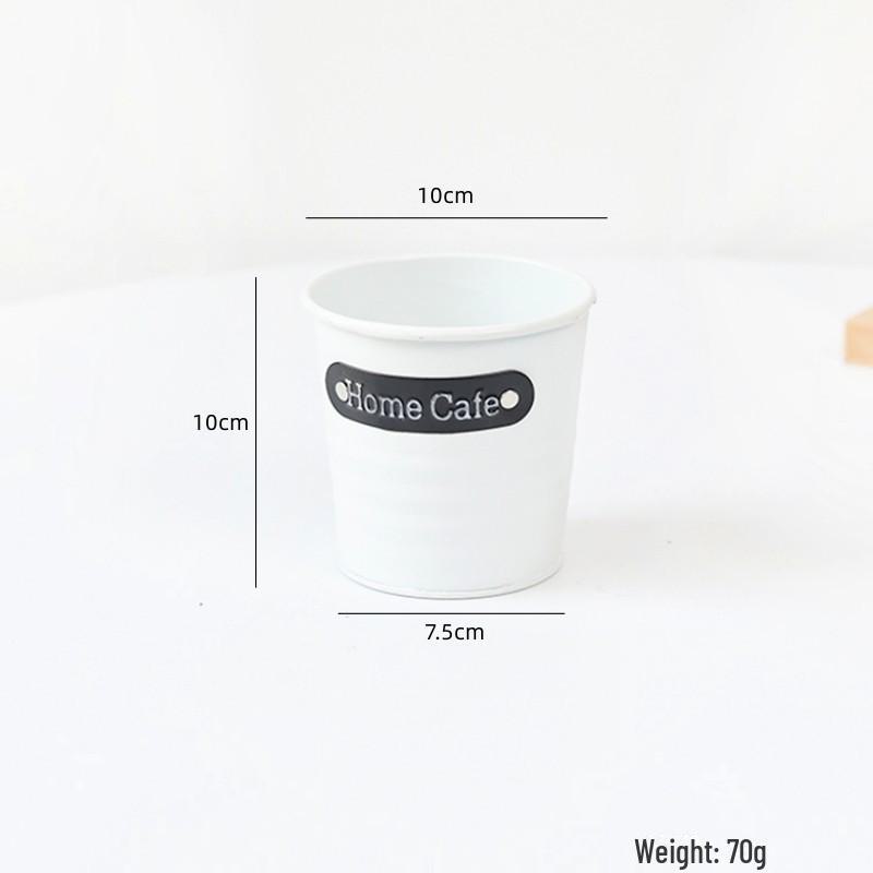 Металлические мини-горшки для цветов и держатели для ручек - суккулентные кашпо и ведро для хранения домашних поделок