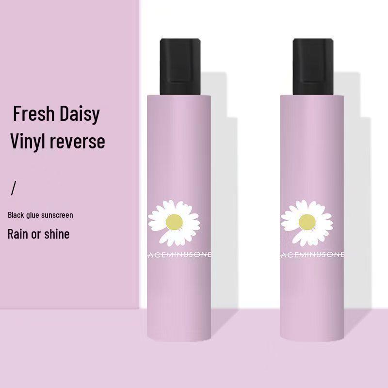 Spot Daisy Eight-Bone Folding Umbrella: Water-Repellent, Sunscreen, Dual-Use for Sun and Rain