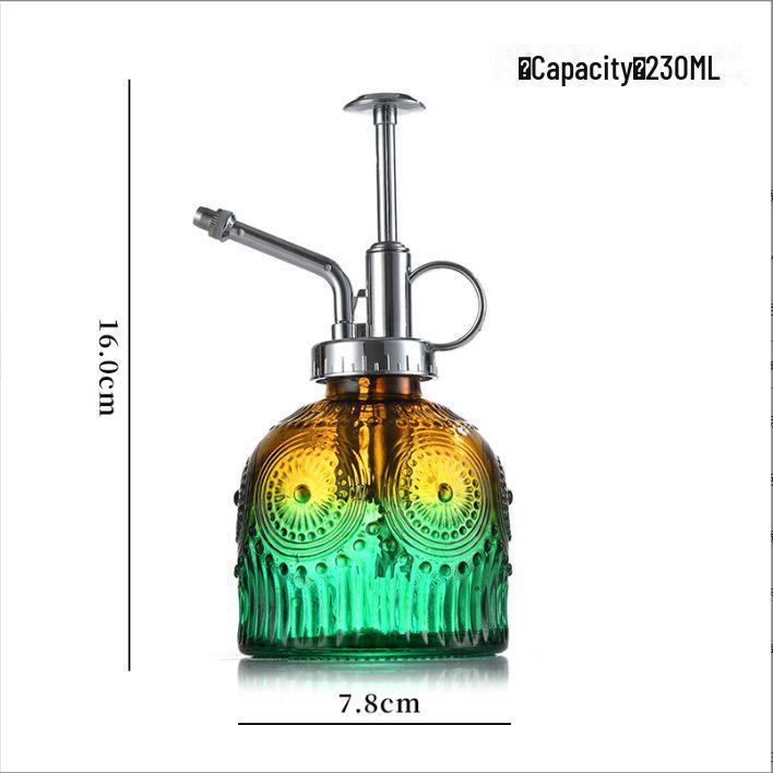 Ретро Подсолнух Стеклянная лейка и распылитель для сада