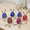 Фигурка Пасхального Яйца с шарнирными ножками 3D-печать, подвижные суставы, ушки кролика, яйцо-фиджет, украшение для праздничной вечеринки