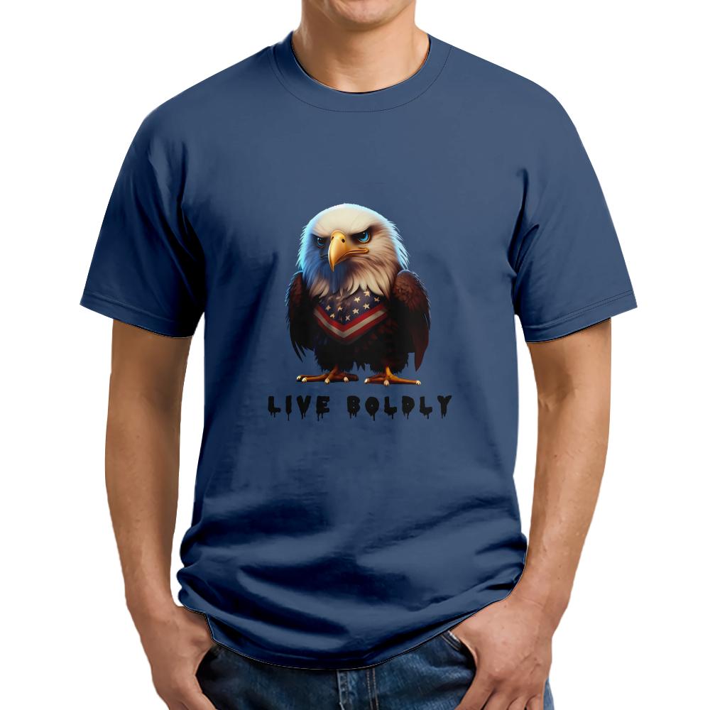 3D-печать Eagle Мужские рубашки с короткими рукавами Уличная одежда больших размеров