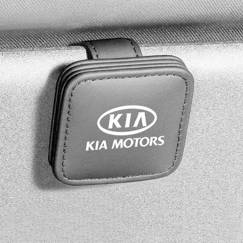 Visor Sunglasses Holder Clip Eyeglass Holder For Kia Sportage Cerato Optima K2 K3 K4 K5 Rio Picanto Soul Car Accessories
